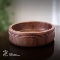 میوه خوری گرد ساخته شده از چوب گردو با قطر 25 و ارتفاع 7 سانت
