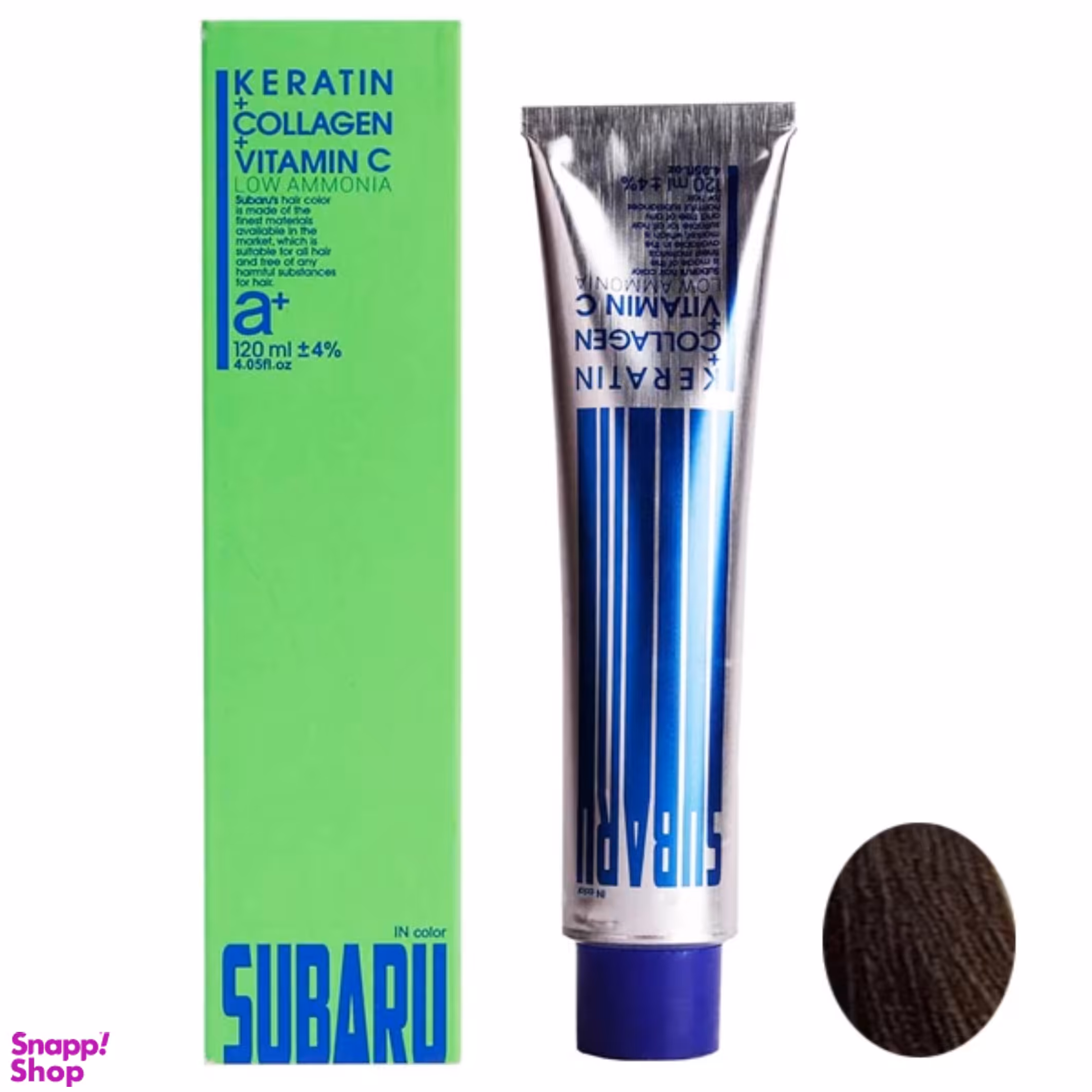 رنگ مو مردانه سوبارو شماره F4  رنگ دودی تیره حجم 120 میلی لیتر