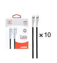 پک 10 عددی کابل شارژ فست یوشیتا Type-C To Type-Cمدل YC-008