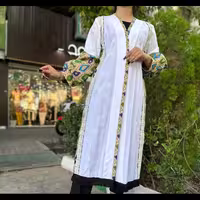مانتو  آلشن طرحدار سنتی 