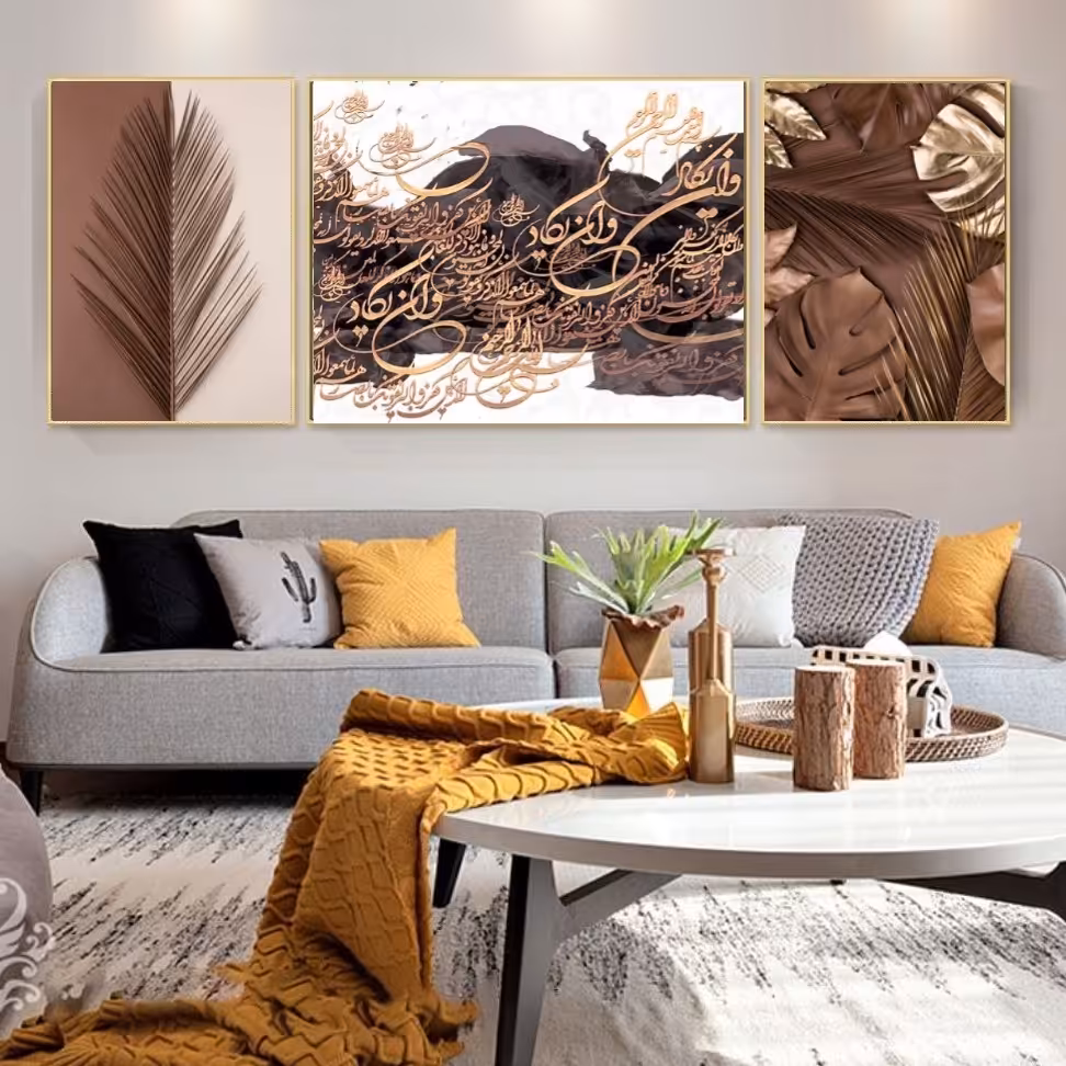 تابلو دکوراتیو وان یکاد وبرگ سه تکه