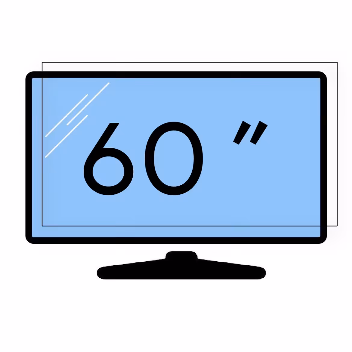 محافظ صفحه تلویزیون    60 اینچ 2 میل اصل تایوان هزینه ارسال پس کرایه 