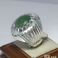 انگشترشاهکار وسنگین زمرد کلمبیا (شناسنامه دار)