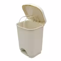 سطل پدالی چهارگوش کوچک بامبو لیمون