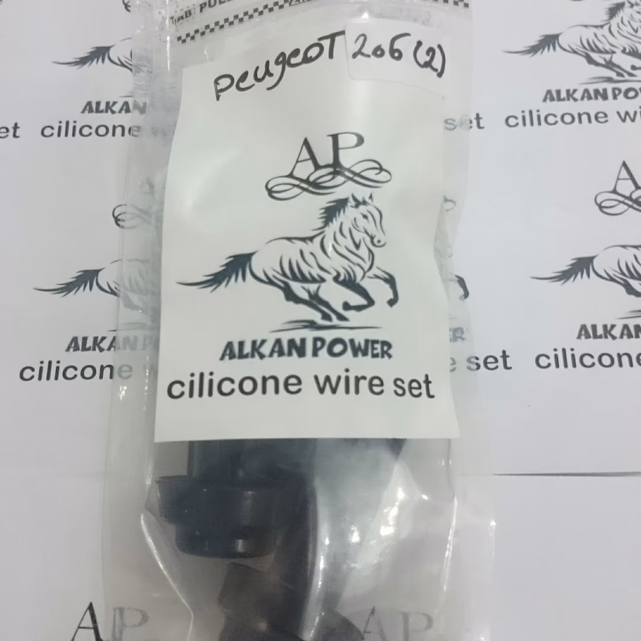 وایر شمع پژو 206  آلکان پاور  تیپ  2 و 3 سیلیکونی ( نسوز)