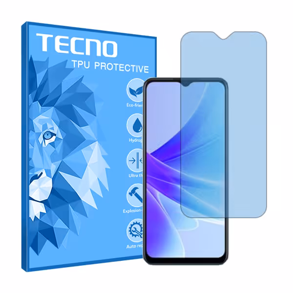 گلس اوپو A58 مدل هیدروژلی مات آنتی بلو برند تکنو کد S