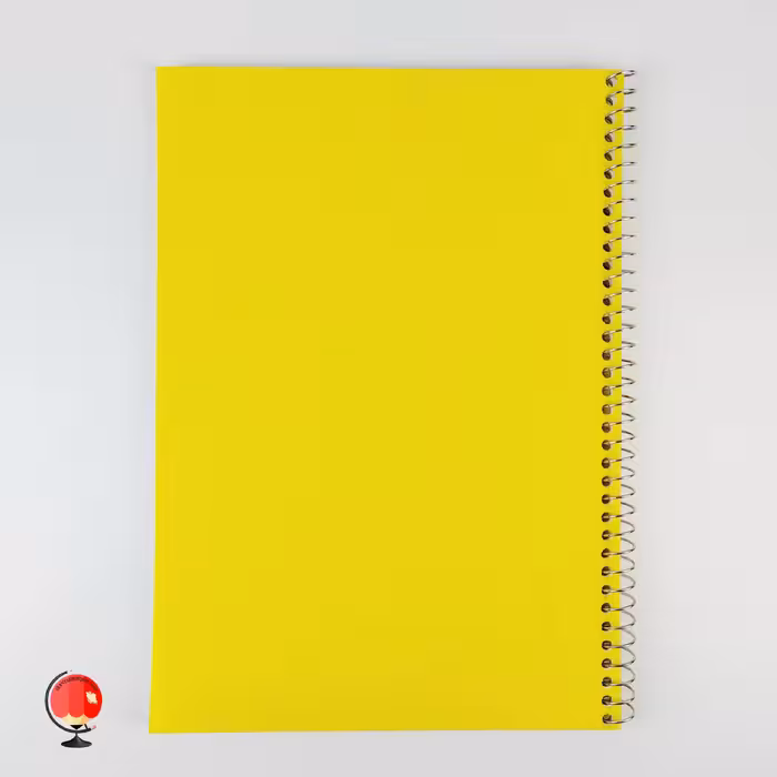 دفتر مشق 50 برگ سیمی رنگی آونگ زرد