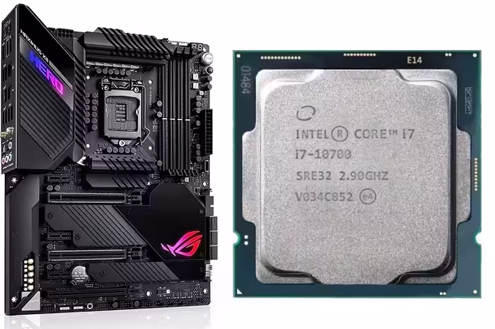مادربرد ایسوس مدل ROG MAXIMUS XII HERO WI-FI همراه با پردازنده Core i7-10700