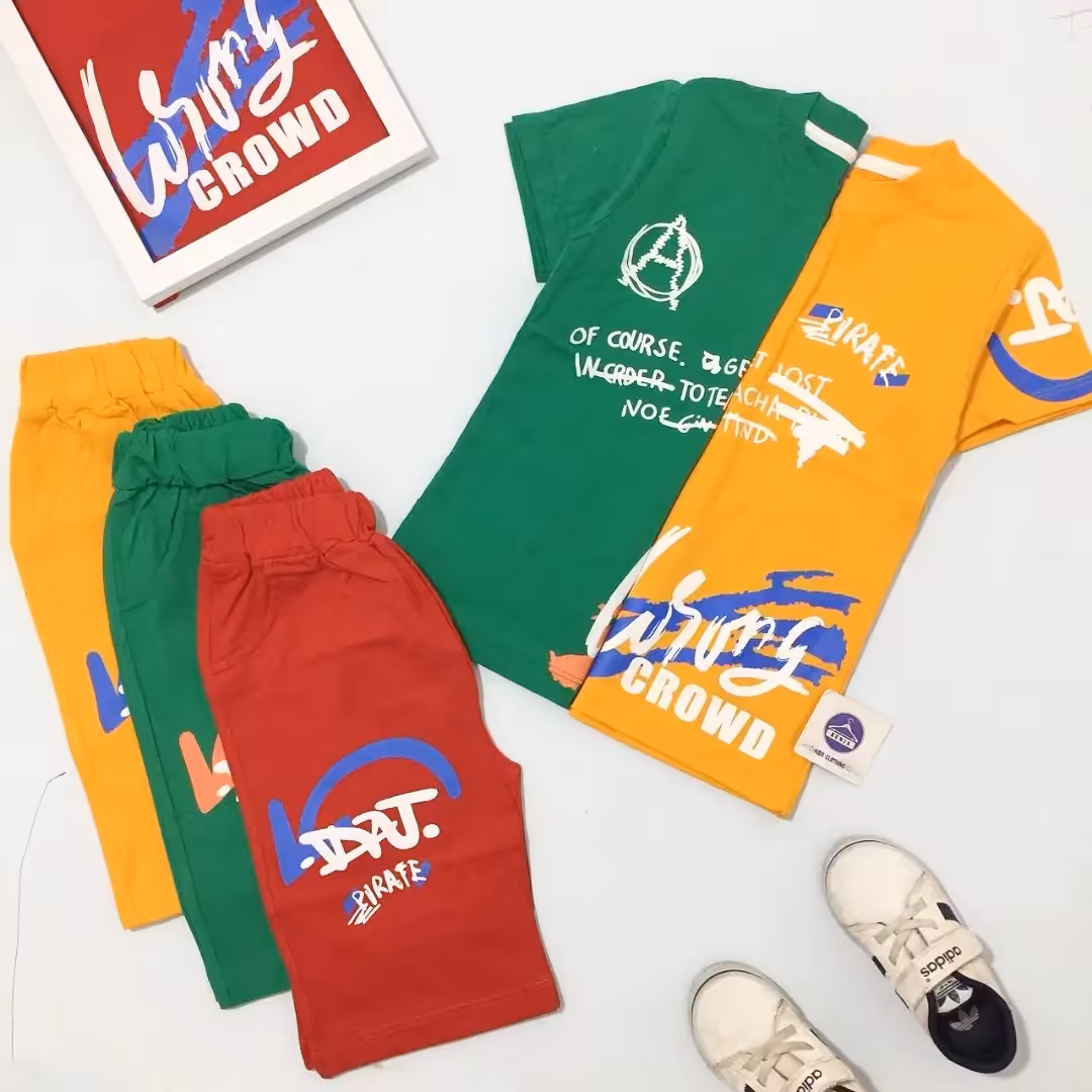 ست تیشرت و شلوارک اسپرت growd- پوشاک بنیا 