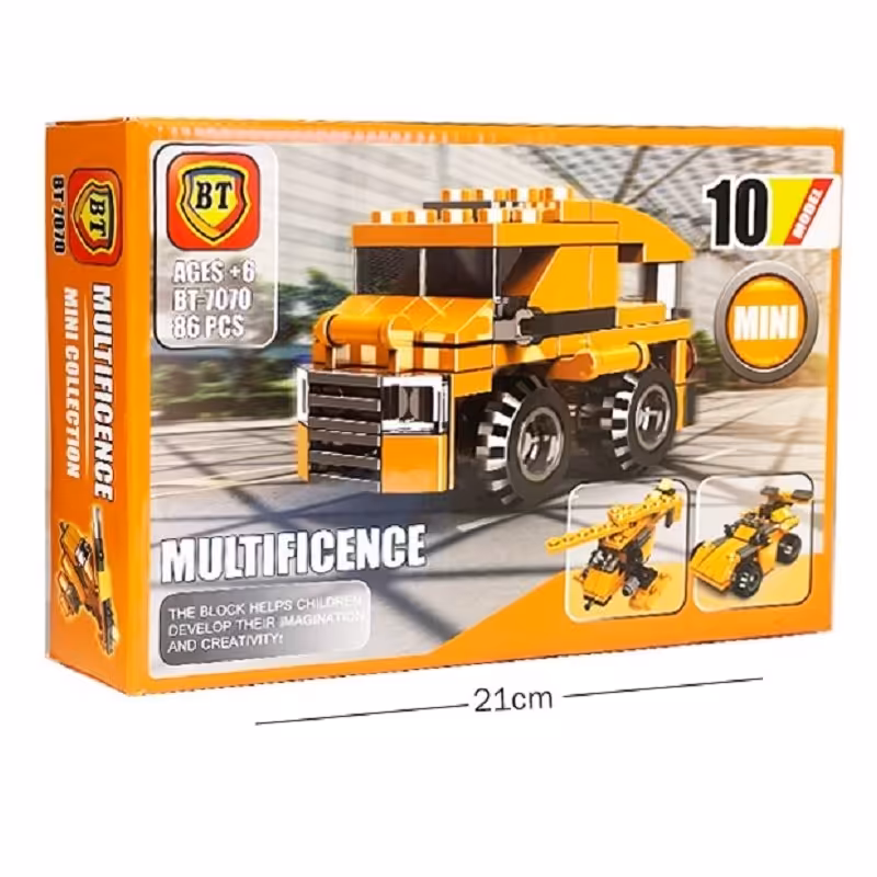 (فروش عمده) 6 عدد لگو بازی فکری 10 مدل ماشین و هواپیما 86 قطعه