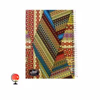 دفتر 100 برگ سیمی جلد سخت برند آپادانا طرح اسلیمی کد 1575