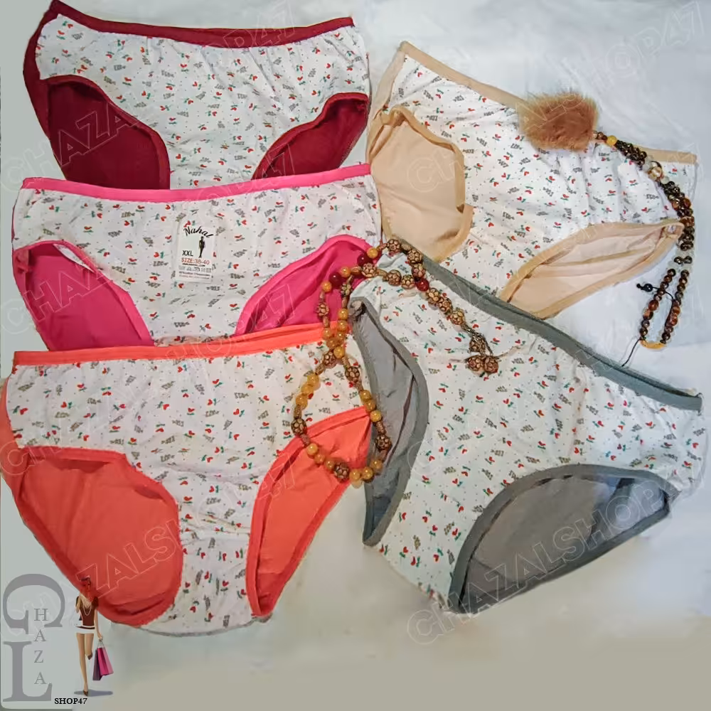 شورت نخی گلدار 