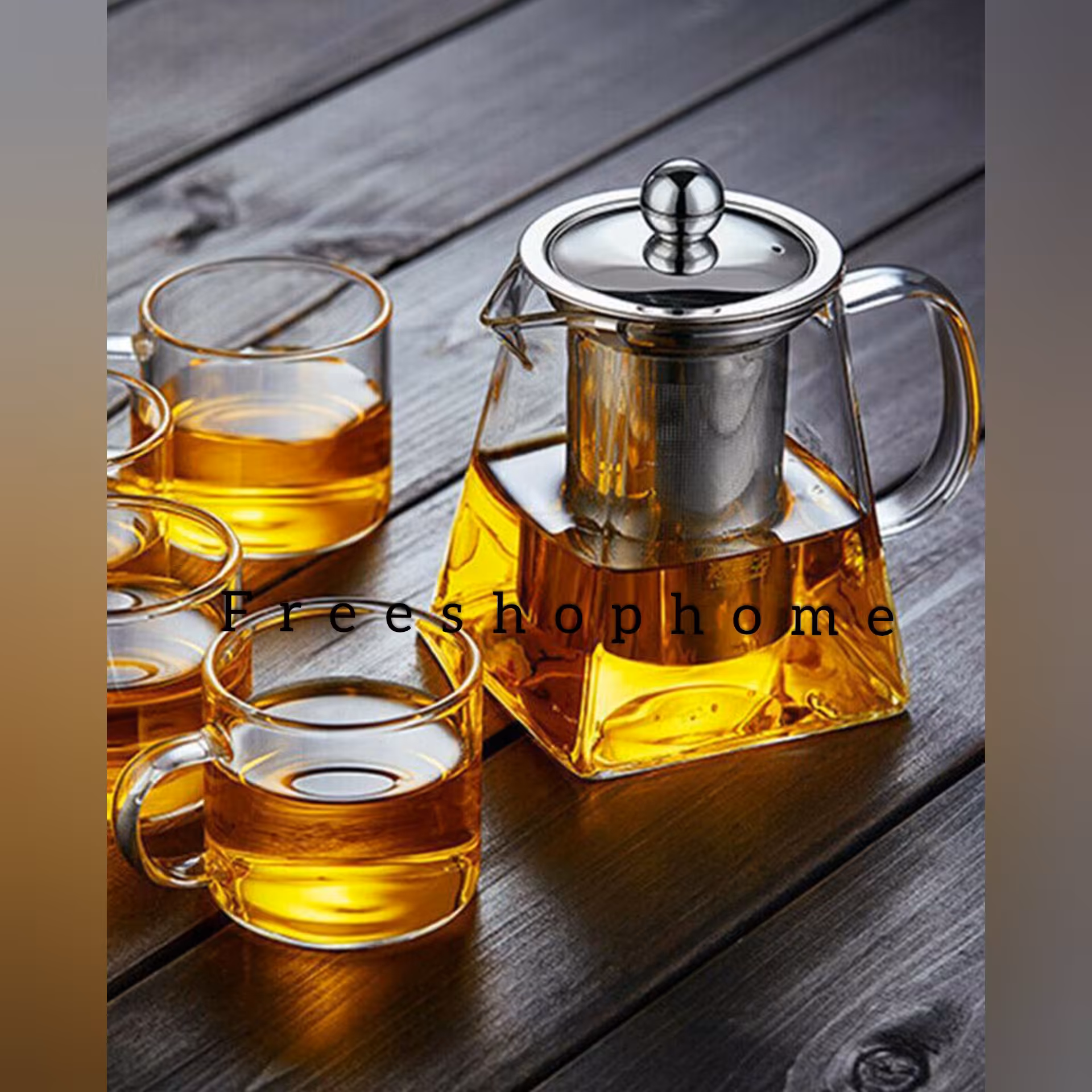 قوری چای و دمنوش پیرکس شعله مستقیم مربعی