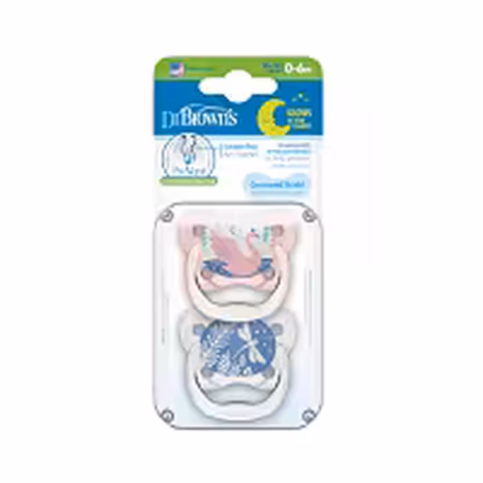 پستانک دو عددی 0-6 ماه مدلpv12007 دکتر براون dr brown
