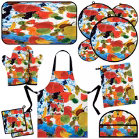 سرویس آشپزخانه 13 تکه کامل مخمل مخصوص جهیزیه مدل S1-139 شرکت رنس