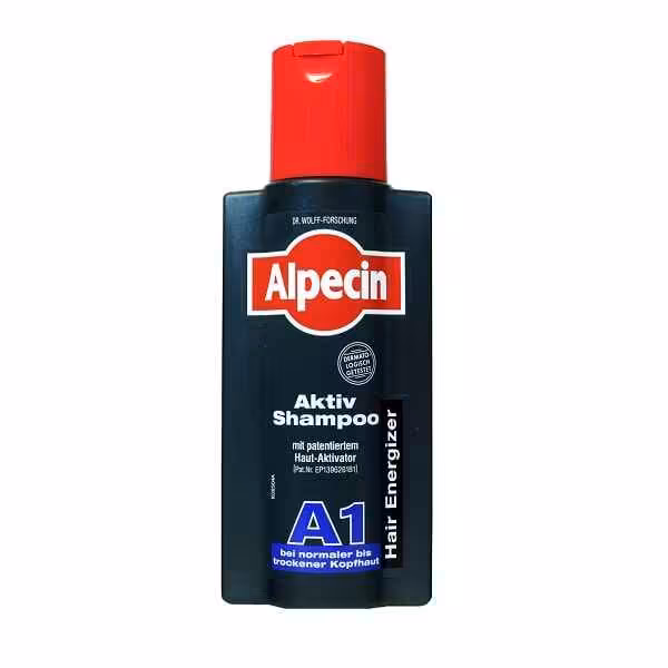شامپو آلپسین Alpecin مدل A1 حجم 250 میل | مناسب مو و پوست سر نرمال و خشک
