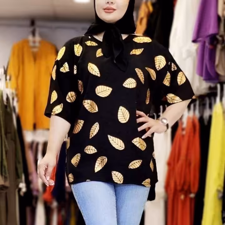 شومیز ابر و بادی طلاکوب تک و عمده 