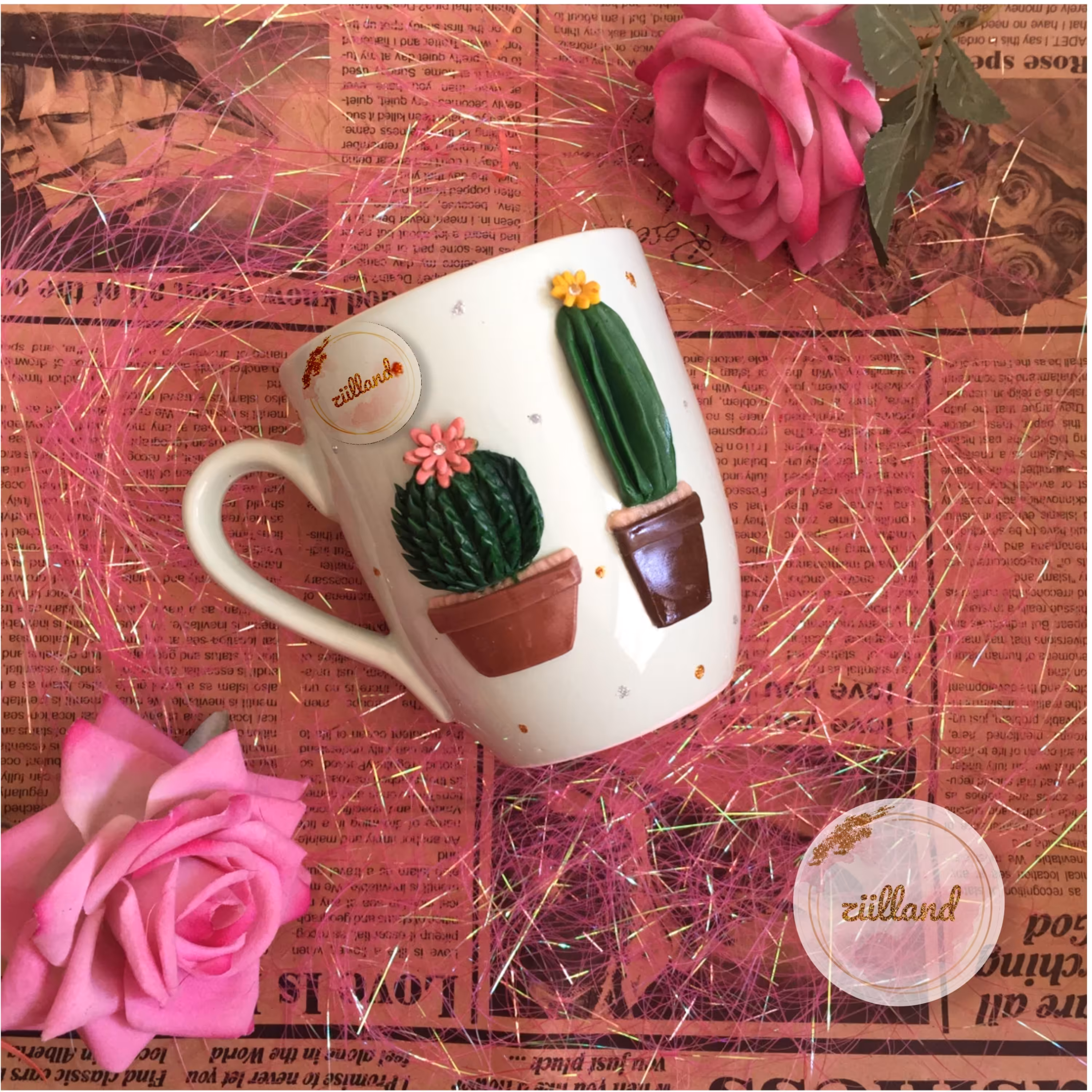 ماگ سرامیکی کاکتوس طرح دوم