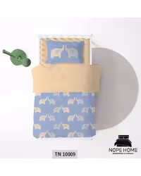 سرویس لحاف روتختی یک نفره 5 تکه کودک نوپه هوم Nopehome طرح فیل کارتونی کد TN10009