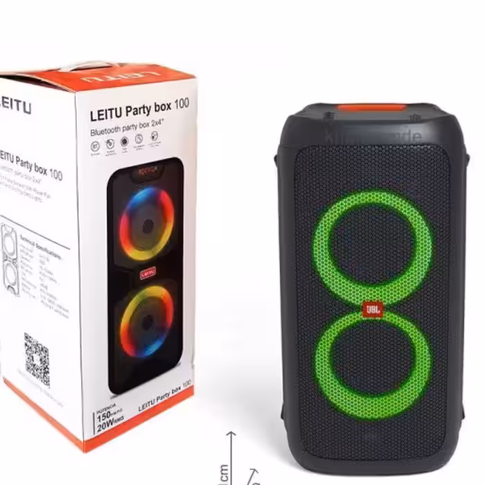 اسپیکر بلوتوث قابل حمل لیتو (Leitu) مدل Party Box 100
