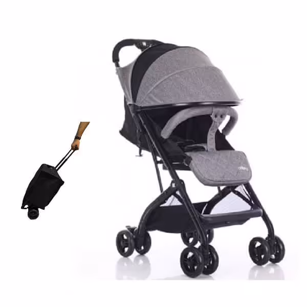 کالسکه دسته چمدانی کیکابو kikka boo مدل miley رنگ dark-grey