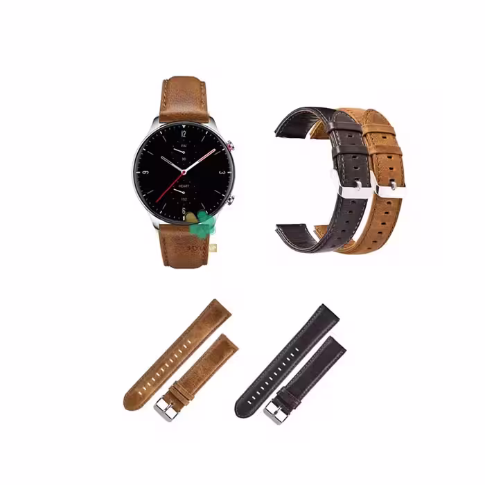 بند چرمی ساعت شیائومی Amazfit GTR 2e مدل Genuine Leather