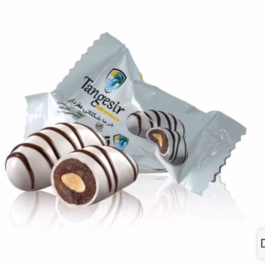 شکلات خرمایی تنگسیر بسته نیم کیلویی با طعم شیر