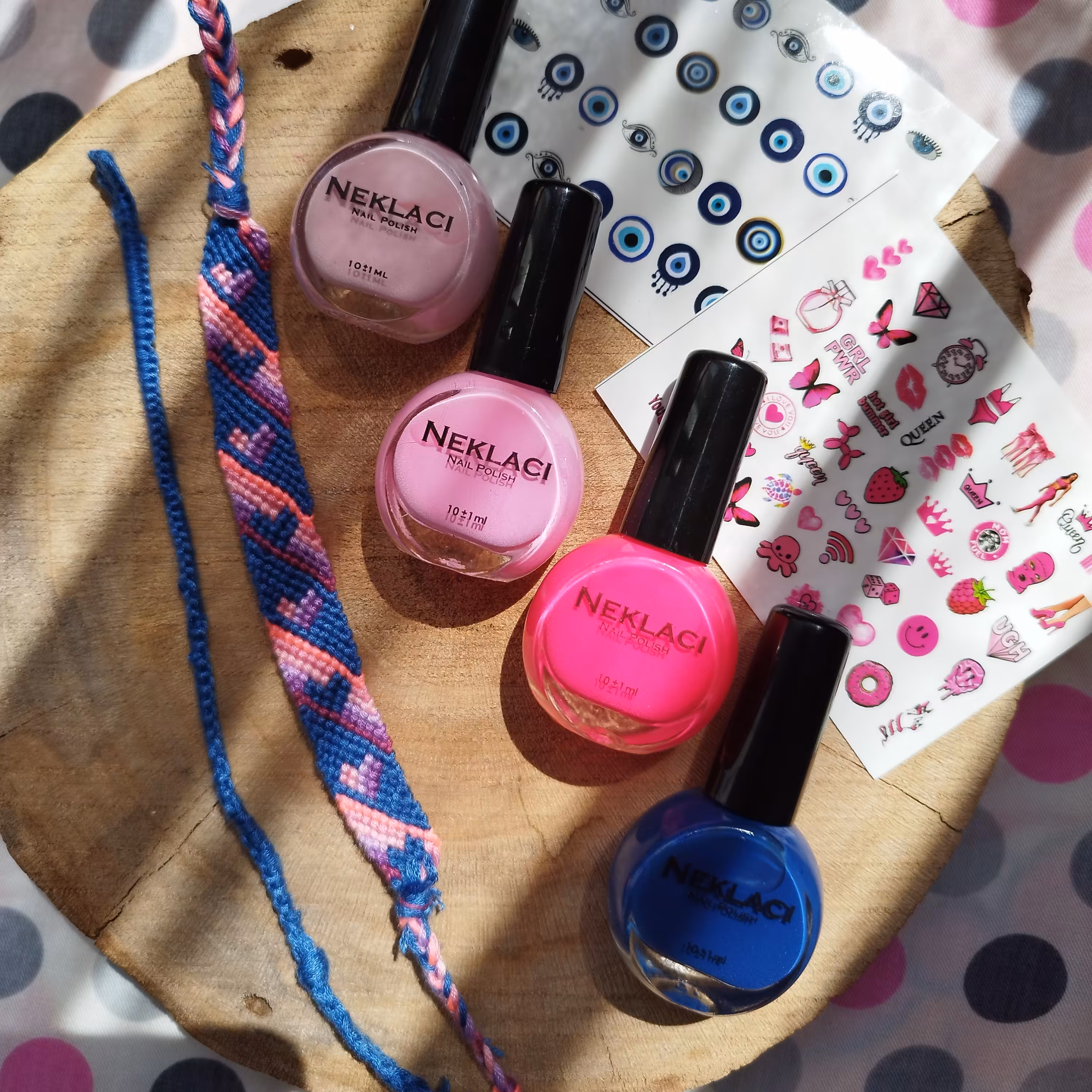 ست دستبند دوستی بافت طرح قلب