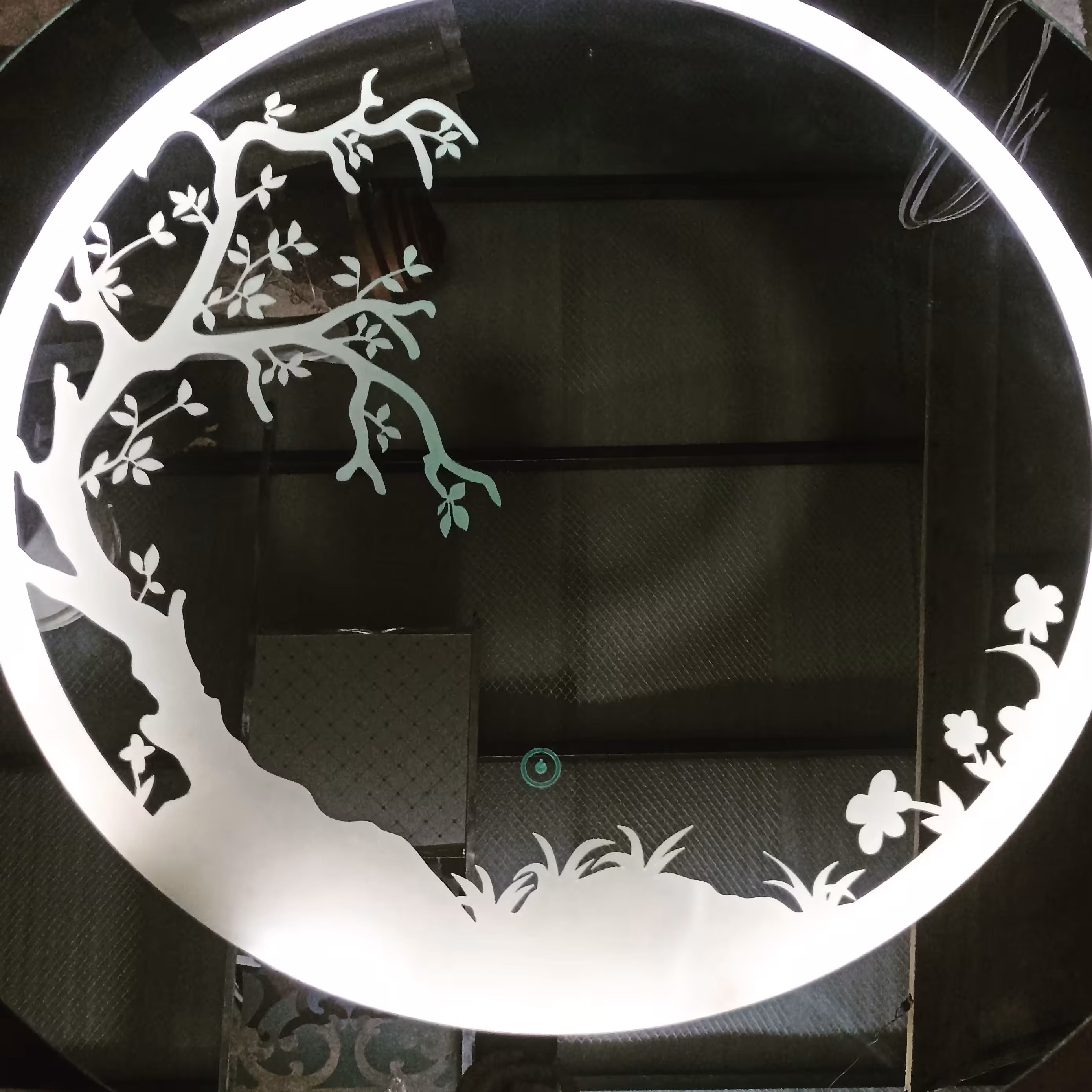 آینه بک لایت طرح درخت