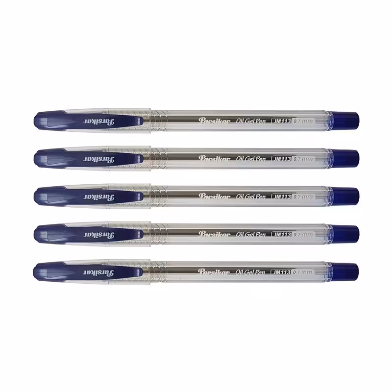 خودکار پارسیکار مدل JM113 - نوک 0.7 - رنگ آبی - بسته 5 عددی 