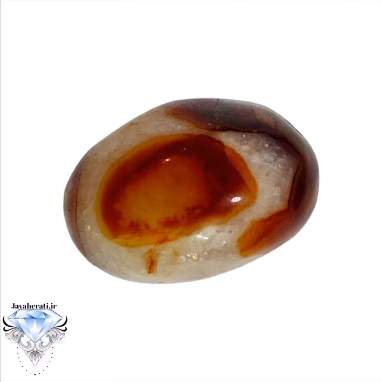 مهره عقیق لامه دار طبیعی و زیبا