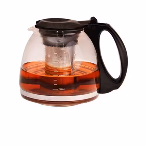 قوری یدکی چایساز جنس پیرکس با تحمل حرارتی بالا 1100 میلی لیتری