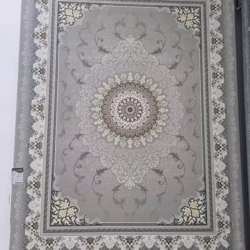 فرش پاتریس 700شانه تراکم 2550 طرح آرامش فیلی کناره 4متری