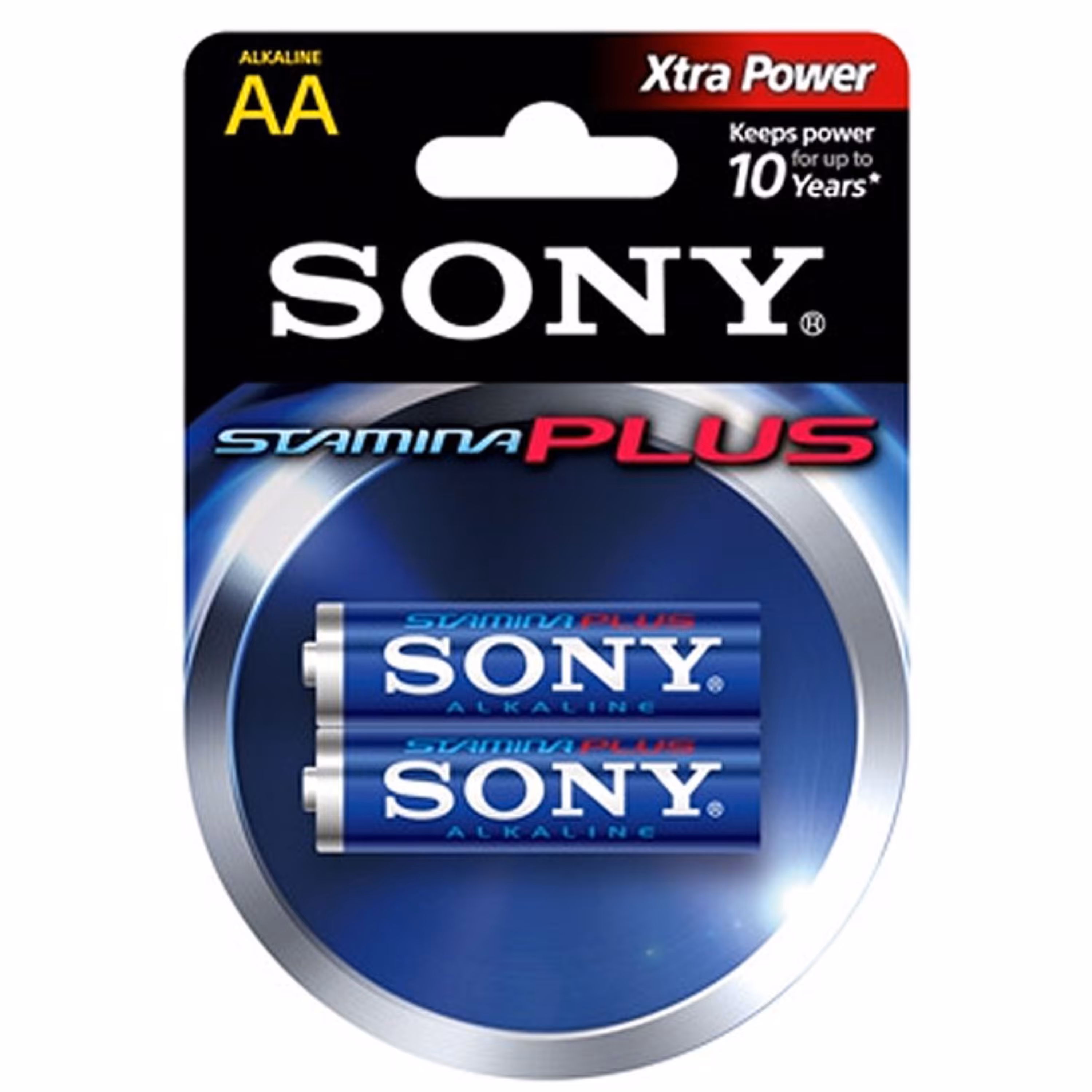باتری قلمی آلکالاین SONY مدل Stamina Plus کارتی 2 عددی