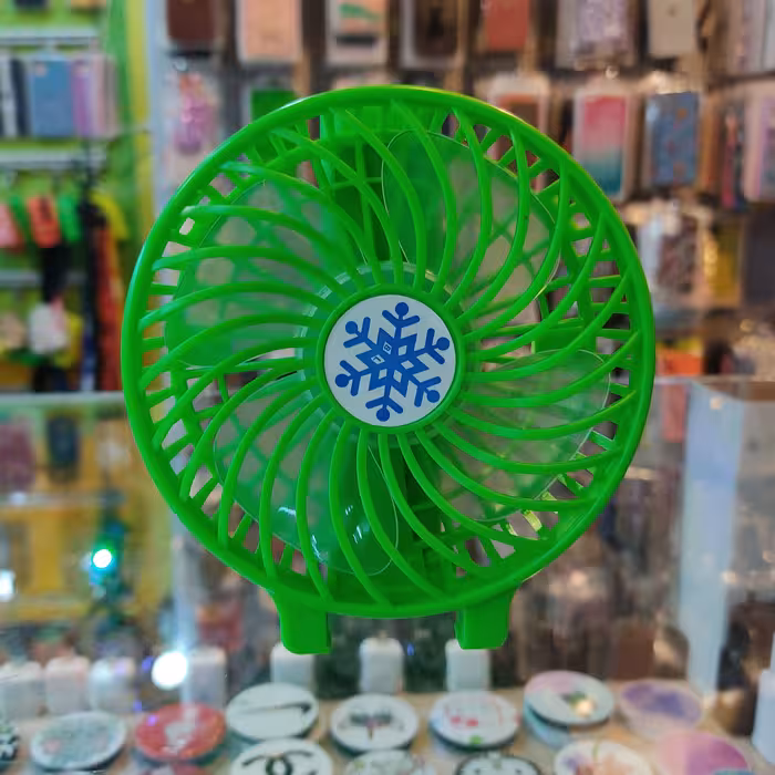 پنکه شارژی دستی به همراه باتری لیتیومی