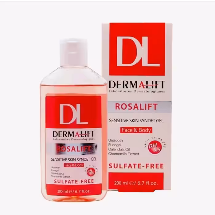 ژل پوست های حساس و ضد قرمزی رزالیفت درمالیفت حجم 200 میل