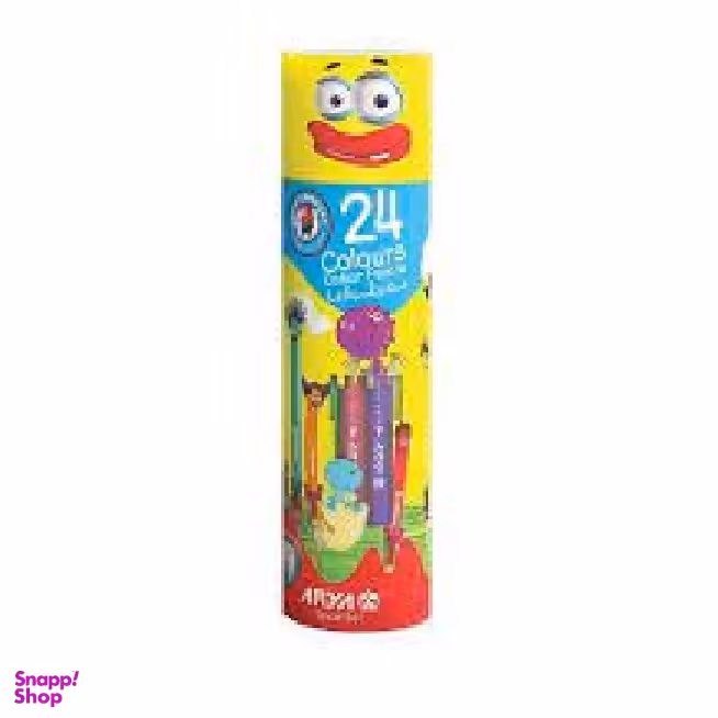 مدادرنگی 24 رنگ استوانه ای آریا (Arya) کد 3052