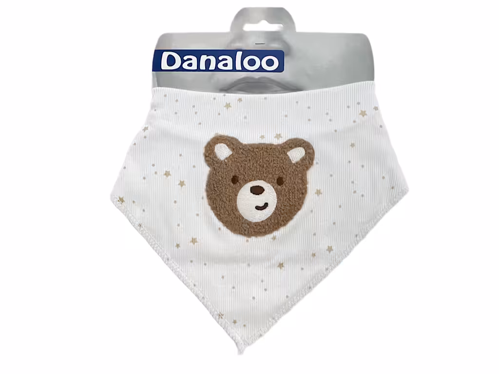 پیشبند دستمال گردنی نوزادی طرح تدی teddy دانالو Danaloo