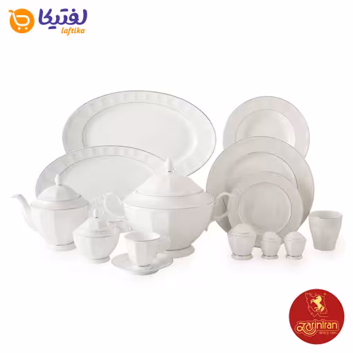 سرویس غذاخوری دلسا چینی زرین نئوکلاسیک 12 نفره 103 پارچه