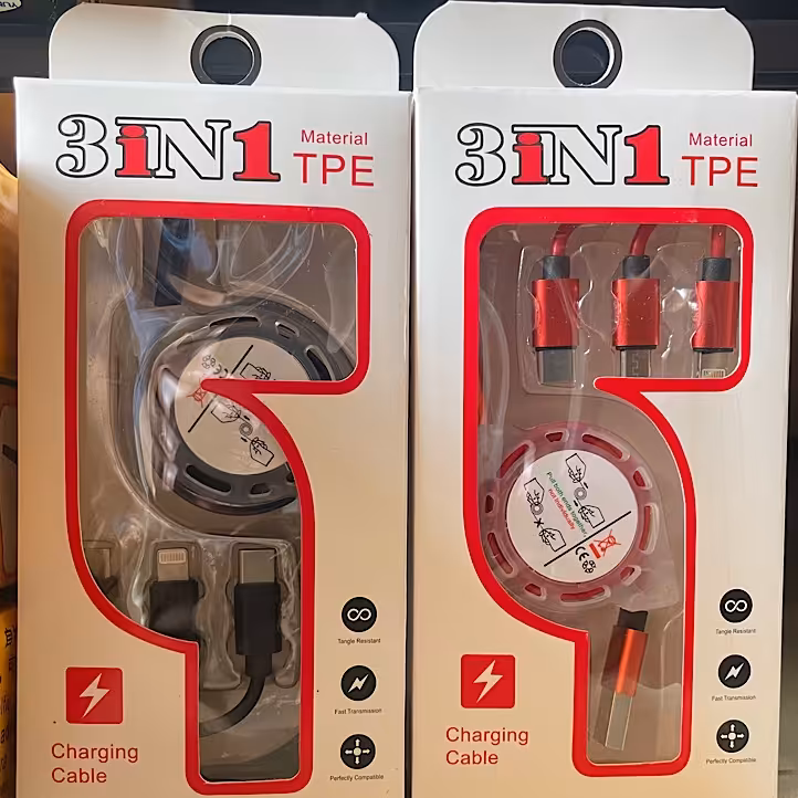 کابل شارژ سه کاره