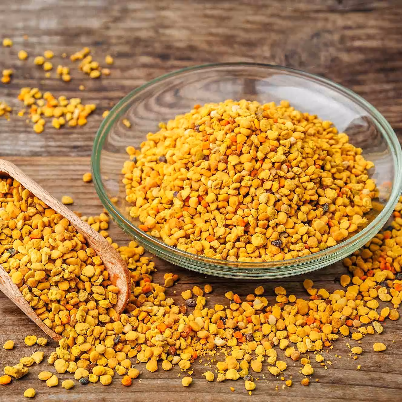 گرده گل 200 گرمی چند رنگ و تازه. تنوع گیاهی نسبتا بالا