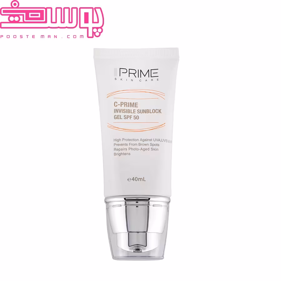 ژل ضد آفتاب بی رنگ SPF50 حاوی ویتامین سی پرایم 40 میلی لیتر