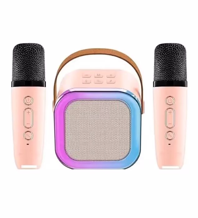 اسپیکر بلوتوثی قابل حمل مدل K12 به همراه دو میکروفون