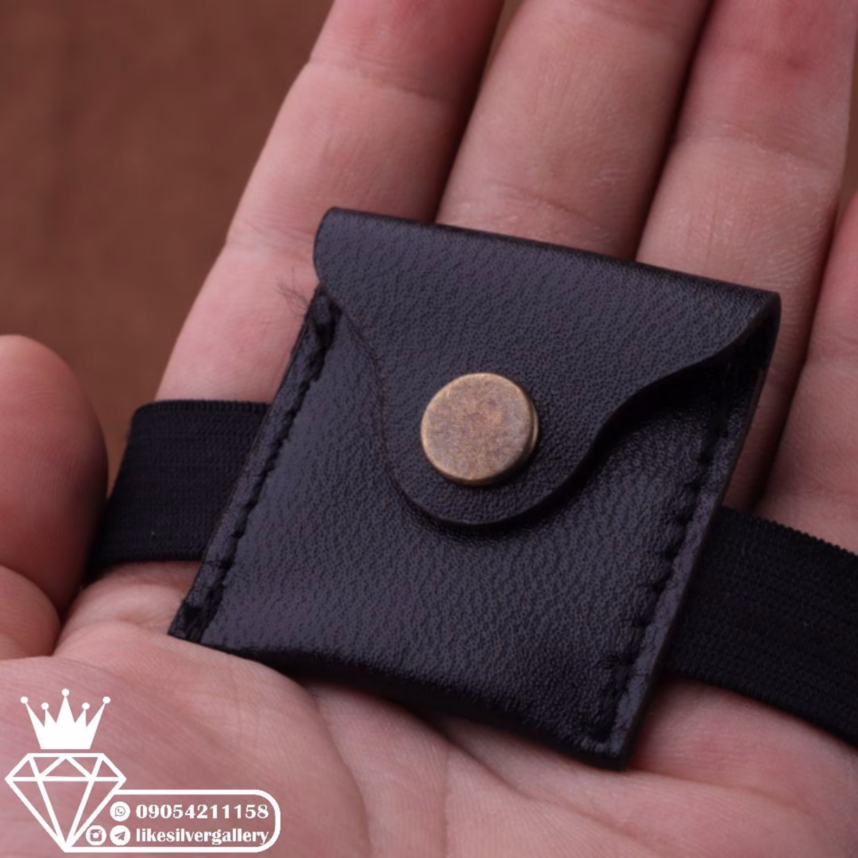 بازوبند حرز امام جواد چرم طبیعی گاوی حرز دست نویس روی پوست اهو ارسال رایگان