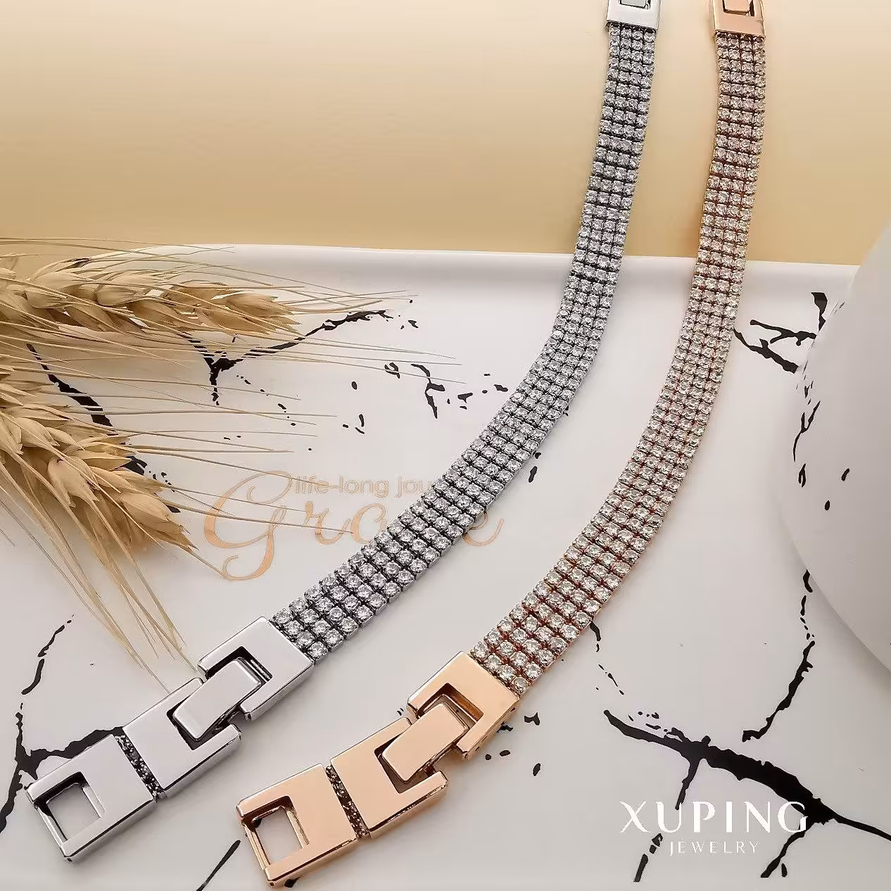 دستبند فول نگین ژوپینگ