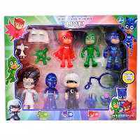 ست فیگور گروه شب نقاب (PJ MASKS) پی جی مسکز مجموعه 6 عددی به همراه اکسسوری