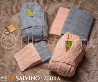 ست حوله عروس و داماد سالوینو طرح زبرا