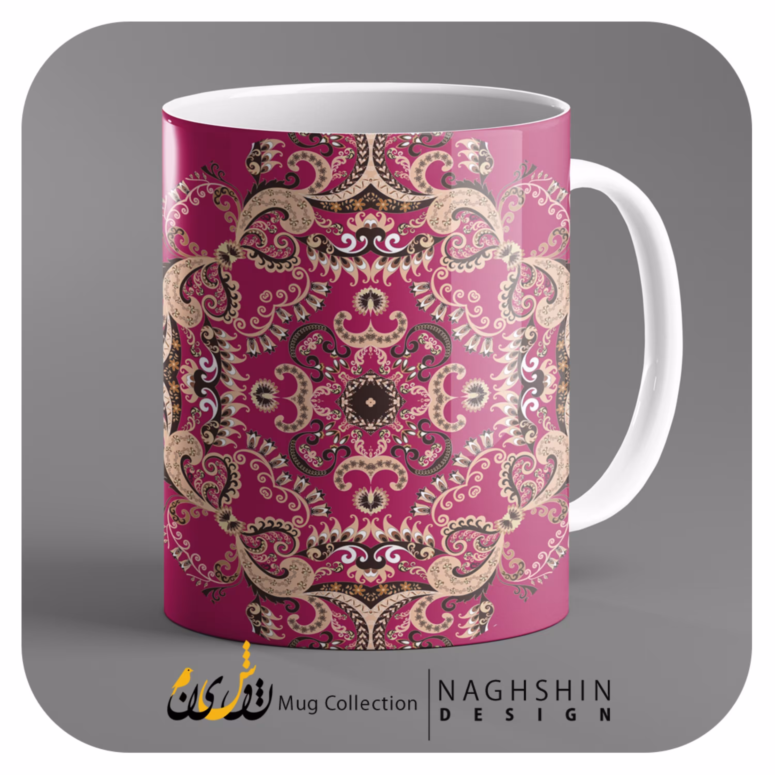 ماگ سرامیکی طرح سنتی - چاپ سابلیمیشن - کیفیت عالی