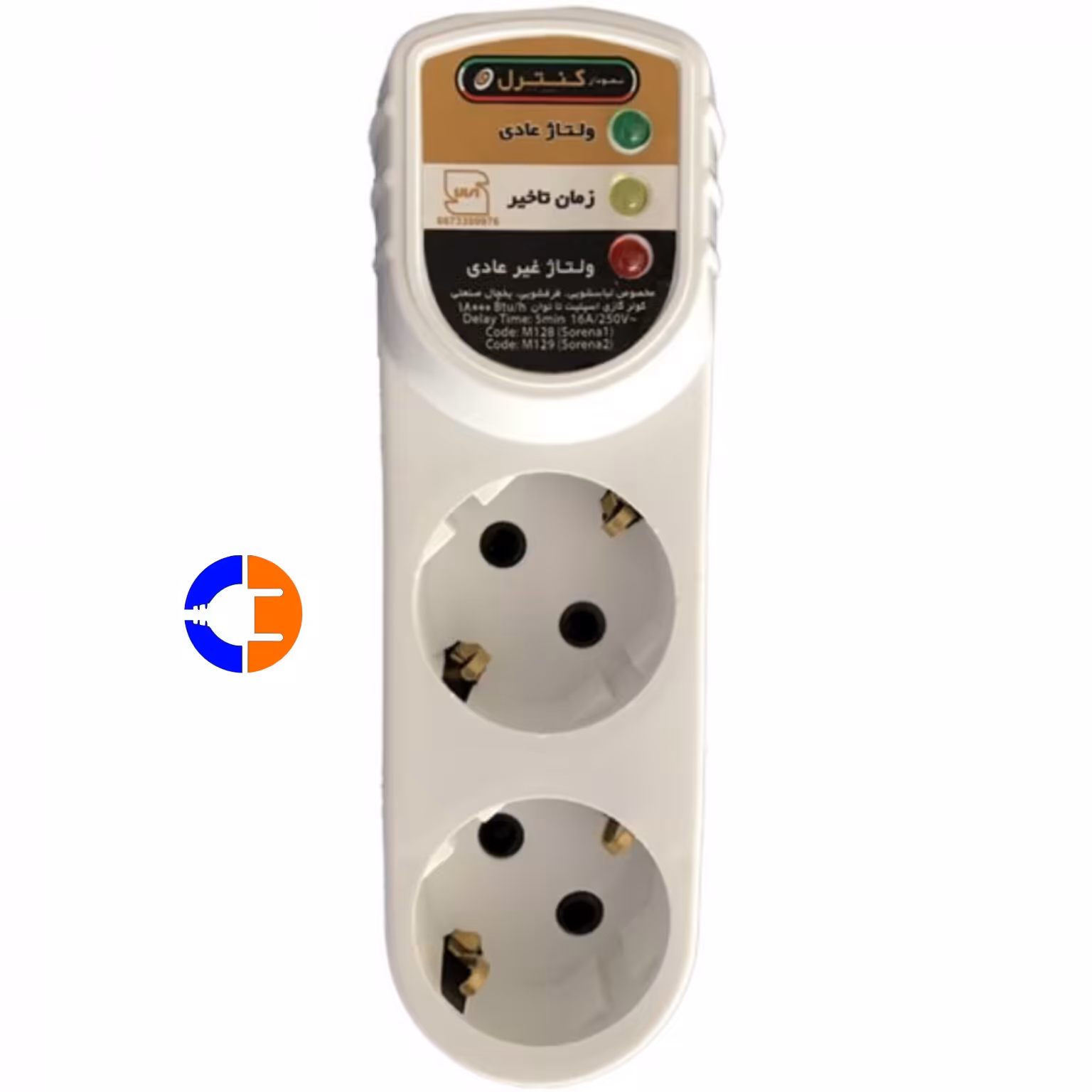 محافظ برق ارت دار پکیج و کامپیوتر و صوتی تصویری نمودار کنترل مدل M126 سورنا 