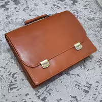 کیف اداری چرم طبیعی دست دوز